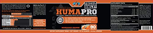 ALR Industries Humapro, Protein Matrix Blend, Formulated for Humans, Amino Acids, Lean Muscle, Vegan Friendly, 667 Grams (Mandarin Orange)
