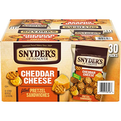 Pretzel Sandwiches, Cheddar Cheese, Snack Packs, 30 Ct - PACK