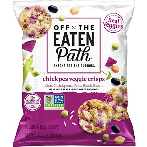 Off The Eaten Path Chickpea Veggie Crisps, 1.25 oz (Pack of 16)