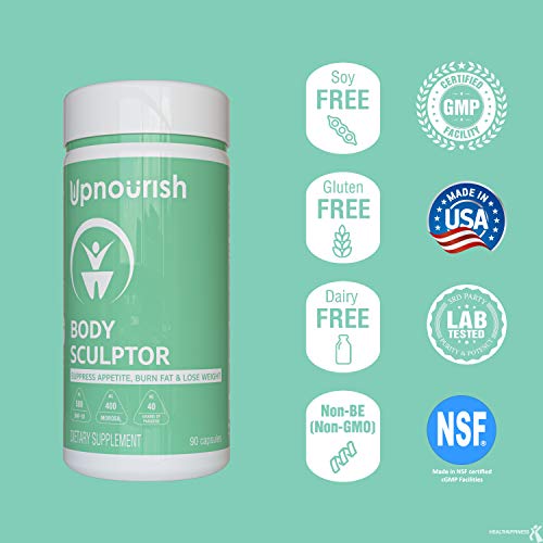 Clinically Proven Weight Loss Supplement for Women & Men - Appetite Suppressant, Thermogenic Fat Burner & Metabolism Booster- Diet Pills for Fast Fat Burn & Stomach Belly Fat Loss - 90 Vegan Capsules