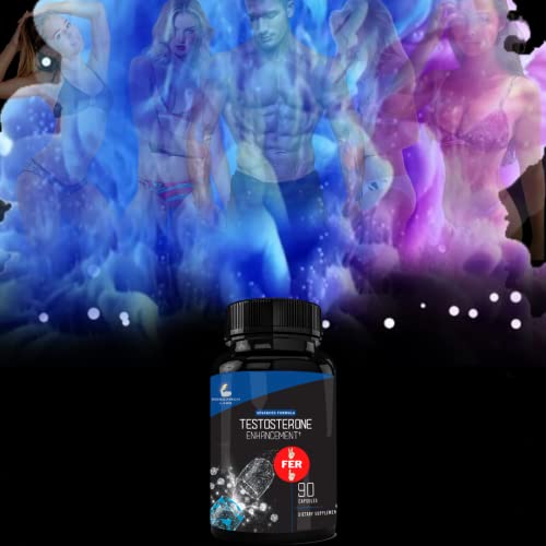 Pharmacist Recommended 2 fer 1 Offer 180ct Testosterone Booster Enhancement by Research Labs. Increase Lean Muscle Energy Strength. Saw Palmetto, Tribulus, Tongkat Ali, Horny Goat Weed, Zinc
