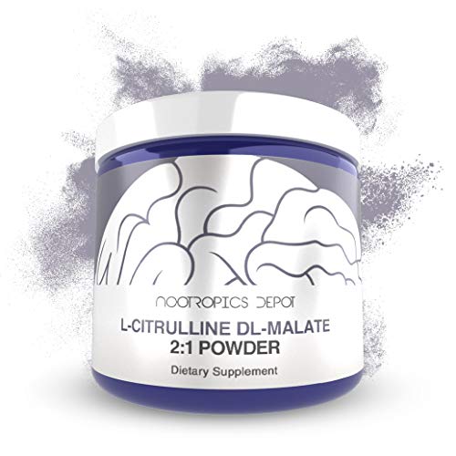 Nootropics Depot L-Citrulline DL-Malate 2:1 Powder 250 Grams | Supports Cardiovascular Health, Workout Recovery and Endurance | Pre or Post Workout Supplement