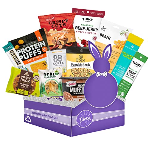 High Protein Sampler Snack Box: Healthy Fitness Gifts, Great Fitness Gifts For Men, Military, Athletes Gift Basket