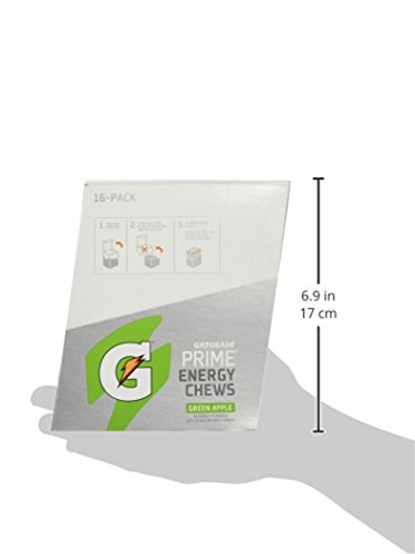 Gatorade Prime Energy Chews, 1 Ounce Sleeves (6 Chews), 16 Pack