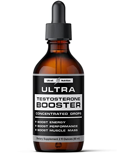 Ultra6 Nutrition Testosterone Booster for Men and Women with Tongkat Ali + Tribulus Terrestris for Men. Supports Muscle Recovery, Stamina and Endurance
