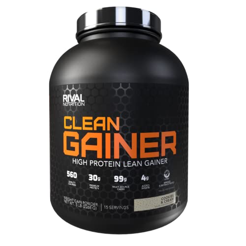 Rival Nutrition Clean Gainer - Cookies & Cream, 5lbs Cookies and Cream