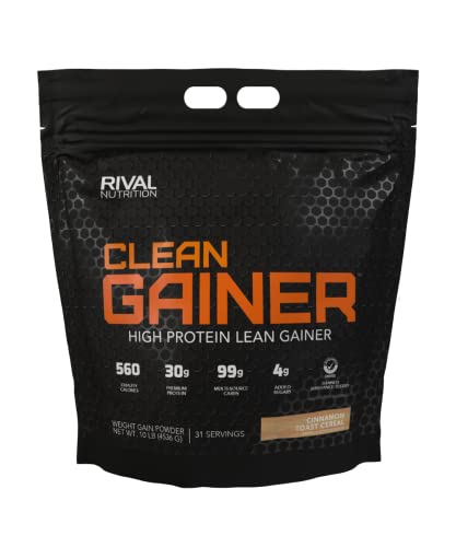 Rivalus Clean Gainer, Cinnamon Toast Cereal, 10 Pound