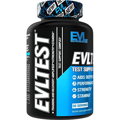 EVL Testosterone Booster for Men - Post Workout Recovery Testosterone Support Supplement for Men with DIM Plus D Aspartic Acid and Fenugreek and Tribulus - EVLTest for Men Post Workout Supplement