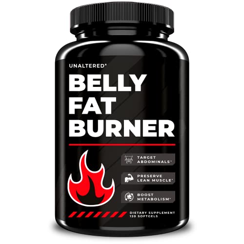 UNALTERED Fat Burner for Men - Lose Belly Fat, Tighten Abs, Support Lean Muscle - Jitter & Caffeine-Free Weight Loss Pills - 90 Ct