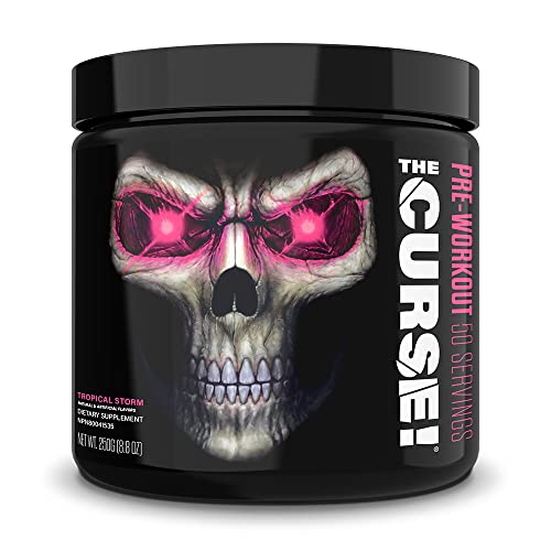 JNX SPORTS The Curse! Pre Workout Powder Increases Blood Flow, Boosts Strength and Energy, Improves Exercise Performance with Creatine (Tropical Storm)
