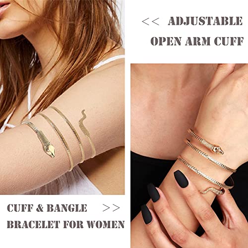 10-Piece Moroccan Arm Cuff Bracelet Set