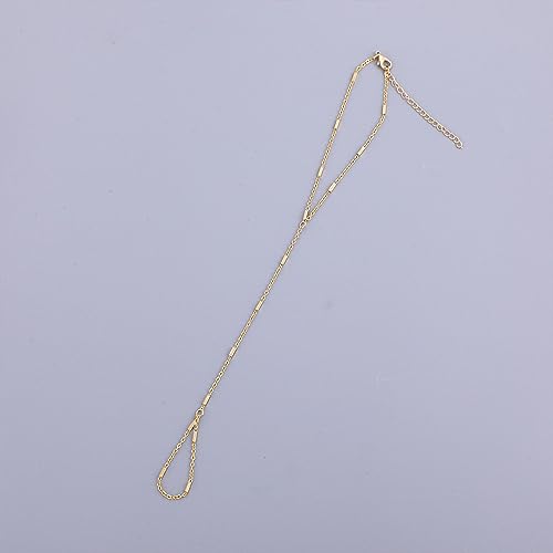 Trendy Gold Hand Chain Ring Bracelet for Women