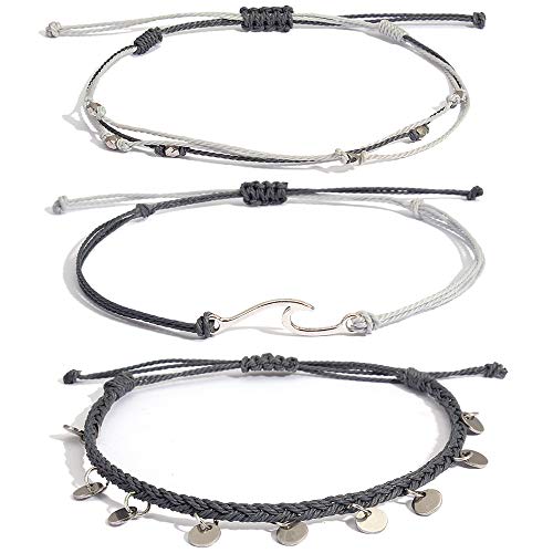 Boho Waterproof Beaded Ankle Bracelets for Women