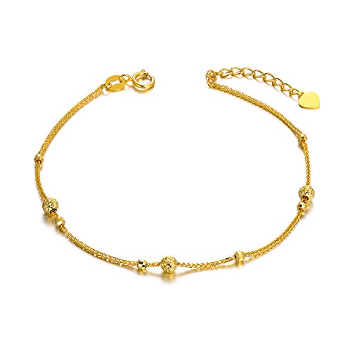 Dainty 18K Gold Adjustable Bracelet for Women
