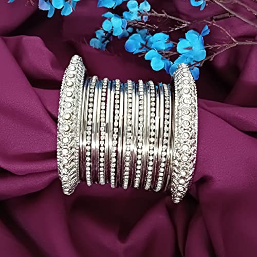 Boho Vintage Tribal Gypsy Crystal Bangle Bracelets