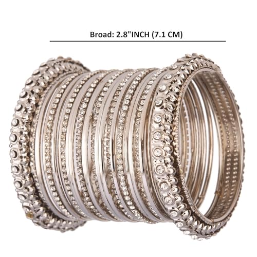 Boho Vintage Tribal Gypsy Crystal Bangle Bracelets