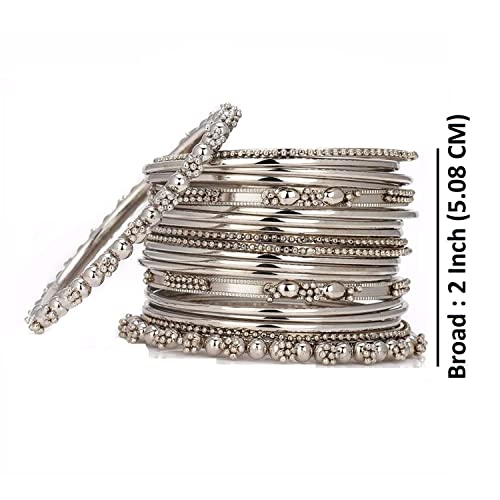 Boho Vintage Ethnic Silver Plated Bracelet Set