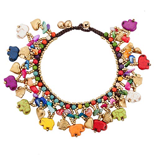 Handmade Bohemian Beaded Ankle Bracelet for Women