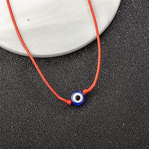 Handmade Evil Eye Anklet with Star Charm