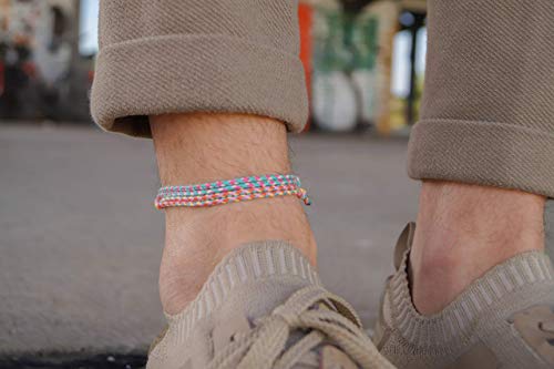 Boho Surfer Ankle Bracelet Set - Handmade Jewelry