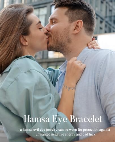 Blue Hamsa Evil Eye Pearl Anklet Bracelet
