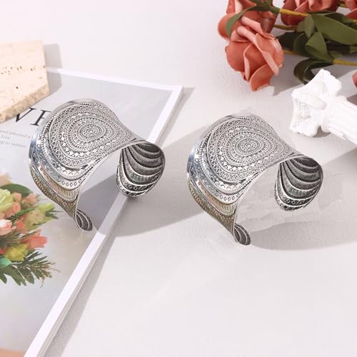 Vintage Chunky Cuff Bracelets for Women