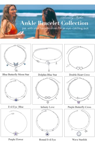 Blue Hamsa Evil Eye Pearl Anklet Bracelet