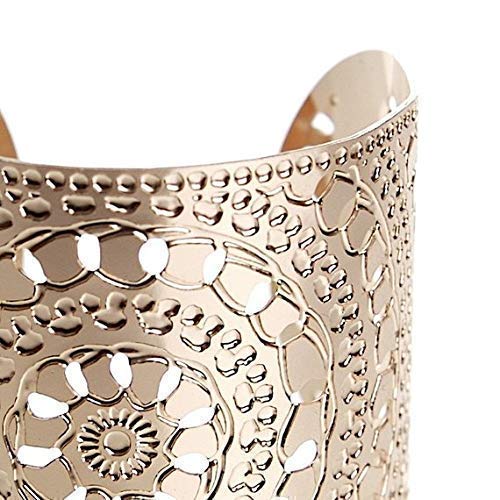Elegant Rose Gold Moroccan Cuff Bracelet
