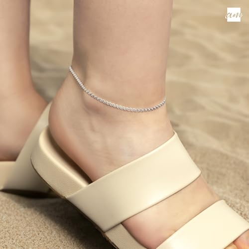 Adjustable 925 Sterling Silver Bismark Anklet Bracelet