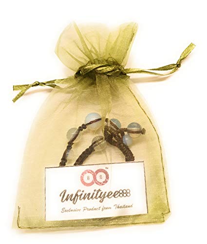 Braided Macrame Opal Moonstone Adjustable Anklet