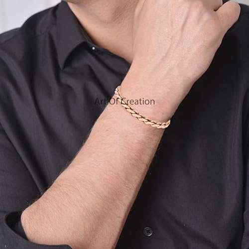 Handmade Set of 4 Tibetan Copper Bracelets