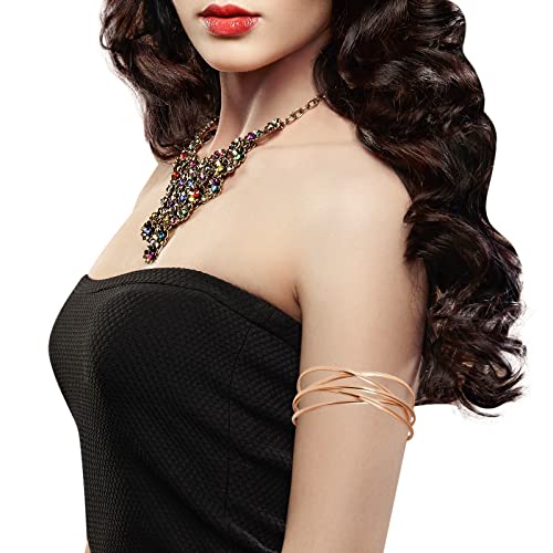 Gold Multi-Layer Twisted Cuff Bracelet for Women