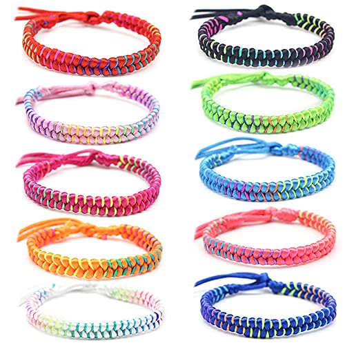 Colorful Handmade Nepalese Friendship Bracelets Set