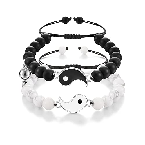 Matching Yin Yang Bracelets for Couples and Friends