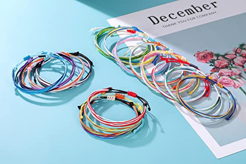 15 Handmade Adjustable Boho Wave Friendship Bracelets