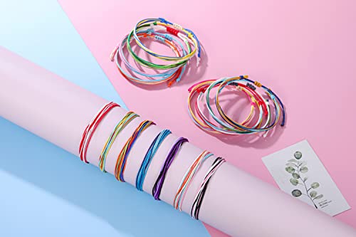 15 Handmade Adjustable Boho Wave Friendship Bracelets
