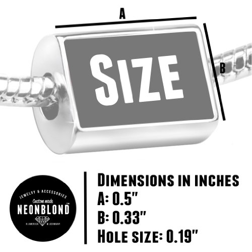 Moroccan 3D Flag Charm for European Bracelets