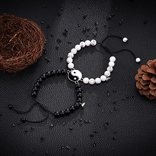 Matching Yin Yang Bracelets for Couples and Friends