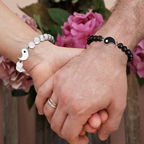 Matching Yin Yang Bracelets for Couples and Friends
