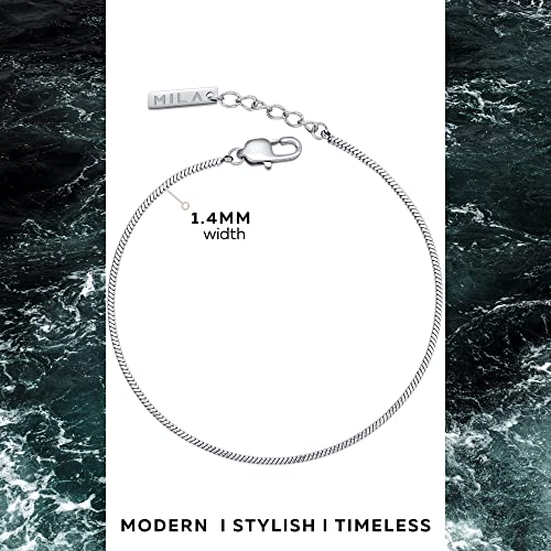 Minimalist Stainless Steel Square Chain Bracelet