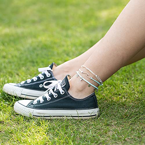 Boho Wave Waterproof Beaded Anklet for Women