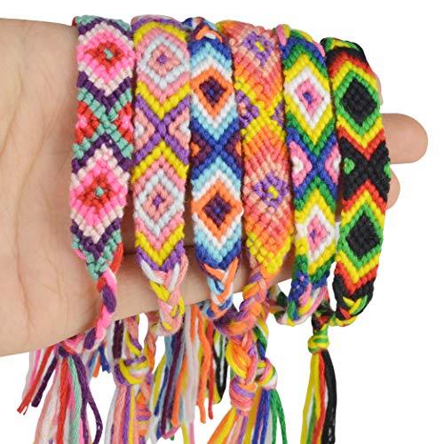 16 Nepal Woven Friendship Bracelets - Adjustable Set