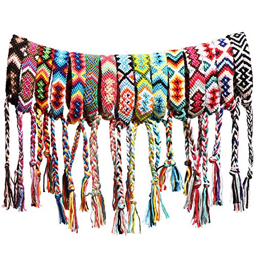 Colorful Handmade Nepalese Friendship Bracelets Set