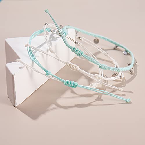 Boho Wave Waterproof Beaded Anklet for Women