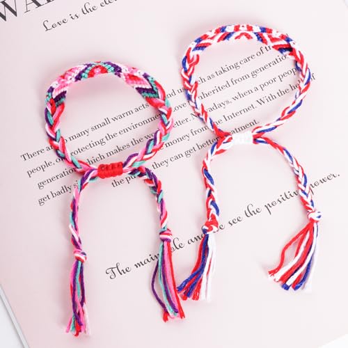 16 Adjustable Handmade Nepalese Friendship Bracelets