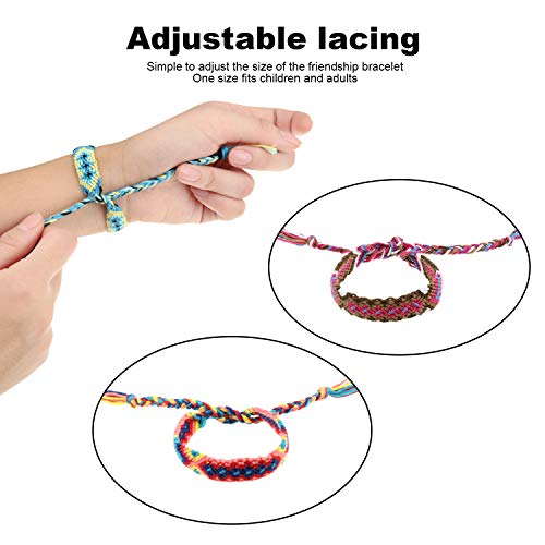 Colorful Handmade Nepalese Friendship Bracelets Set
