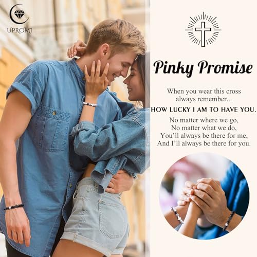 Pinky Promise Cross Bracelets for Couples & Friends