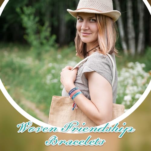 60 Pcs Adjustable Woven Friendship Bracelets