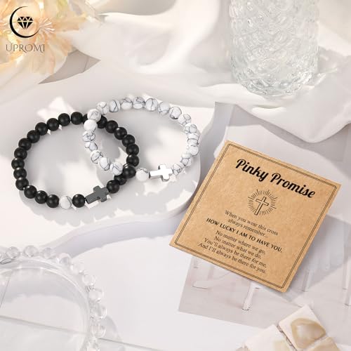 Pinky Promise Cross Bracelets for Couples & Friends