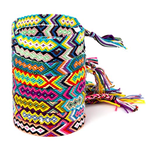 Moroccan Woven Friendship Bracelets - 8 Pack